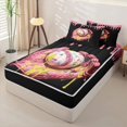 thumbnail image 2 of Homewish Colorful Ice Cream Drip Zipper Twin Comforter Sets with Fitted Sheet and 2 Pillowcases,Girl Baseball Sport Games Zipper Bedding Set For Kids,Pink Reversible,4-Piece, 2 of 7