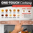 thumbnail image 3 of Gourmia French Door 6-Slice Digital Toaster Oven Air Fryer with Integrated Temperature Probe, 24L, White, 3 of 10
