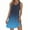 Dark Blue, variant on Summer Dresses for Women 2025, Womens Summer Casual Sleeveless Round Neck Printed Dress With Pocket(Black,S)