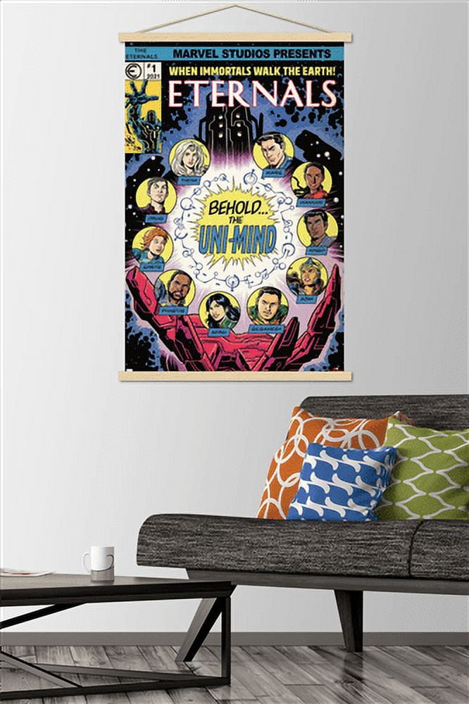Marvel Eternals - Palm Wall Poster with Wooden Magnetic Frame, 22.375" x 34"
