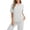 (New58)White, variant on Thousandth Women's Cotton Blend Blouses Summer Boho Breathable Casual T-Shirts Embroidered V-Neck Shirts Loose Fit Button Down Daily Tops