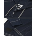 thumbnail image 6 of ZIMEGO Men's Long Sleeve Vintage Thermal Hoodie - Athletic Fit Pullover Hooded Henley Shirts, 6 of 6