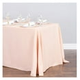 thumbnail image 2 of LinenTablecloth 90 x 132-Inch Rectangular Polyester Tablecloth with Rounded Corners Peach, 2 of 6
