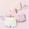 thumbnail image 2 of Little Girls Soft Cotton Boxer Underwear Kids Toddler Breathable Comfort Panties Pack of 4, 2 of 5