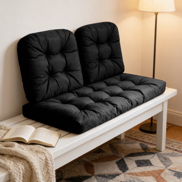 Indoor And Outdoor Benches Seat Cushions And Backrests Rattan Chairs Garden Seat Cushions