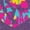 HEATHER PURPLE, variant on Instant Message - Rainbow Heart Unicorn Knockout - Girls Toddler And Youth Short Sleeve T-Shirt