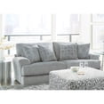 thumbnail image 2 of Catnapper Jefferson Two Seat Sofa with Cuddler Cushions in Gray Polyester Fabric, 2 of 12