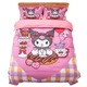thumbnail image 3 of Sanrio-Conjunto de cuatro piezas de algodón Kulomi para el hogar, Sábana de algodón con dibujos animados para niña, funda de edredón, conjunto cómodo de tres piezas, 3 of 5
