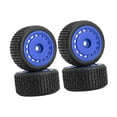 thumbnail image 4 of Xuanheng 4Pcs Wheels Rims Set Modification Replacement for Micro T 244016 1/28 RC Car Blue, 4 of 8