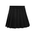 thumbnail image 2 of TSSOE Kids Girls Pleated Mini Skirts High Waist School Uniform Skirts Sports Scooter Workout Performance Skorts Black 13-14, 2 of 6