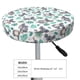 thumbnail image 4 of Balery Bears and Tropical Leaves Fundas de asiento para taburete de bar redondo de tela de terciopelo ajustables que protegen de arañazos y manchas para sillas de 14 a 17 pulgadas.-13 inch, 4 of 7