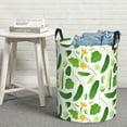 thumbnail image 5 of Cucumber leaf slices Laundry Basket, Laundry Hamper Waterproof Laundry Bag Clothes Hamper Laundry Bin with Handles for Bedroom, Living Room, Kids Room-#, 5 of 5