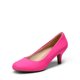 thumbnail image 1 of Zapatos de tacón bajo para mujer DREAM PAIRS en gamuza fucsia, talla 5, 1 of 7