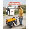 thumbnail image 4 of VEVOR Portable Generator, Gasoline 4650W Peak Watt & LPG 4130W Peak Watt Dual Fuel Generator, Home Backup Generators with Electric Start, Gasoline & LPG Powered, CO Sensor, 20A & 50A Outlets, 4 of 9