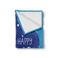 thumbnail image 2 of Australian Party Soft Flannel Fleece Blanket, Lettering Australia Day Words with Flag Map in Blue Shades, Cozy Plush for Indoor and Outdoor Use, 60" x 80", Blue Pale Blue Vermilion, by Ambesonne, 2 of 5
