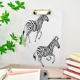 thumbnail image 5 of FMSHPON Zebra Clipboard Hardboard Wood Nursing Clip Board and Pull for Standard A4 Letter 13x9 inches, 5 of 7
