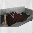 thumbnail image 6 of Bar Soft Flannel Fleece Throw Blanket, Cocktail Glass on a Brick Wall Pub Urban Night out Nightclub, Cozy Plush for Indoor and Outdoor Use, 50" x 60", Burgundy Azure Blue, by Ambesonne, 6 of 6