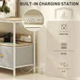 thumbnail image 4 of HOMCOM TV Stand with Charging Station, TV Table with Storage, Oak, 4 of 10