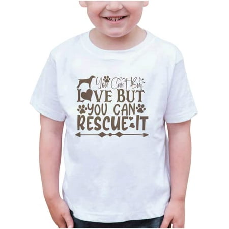

7 ate 9 Apparel Kids Pet Lover Shirts - You Can t Buy Love White T-Shirt 3T