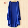 thumbnail image 2 of FAIWAD Womens Casual Spring Cardigans Solid Color Lightweight Long Sleeve Soft Open Front Coat with Pockets, 2 of 4