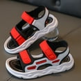thumbnail image 2 of Eashery Youth Boys Sandals Open-toe Sports Toddler Sandals Boy Red 31, 2 of 5