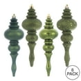 thumbnail image 4 of Vickerman 7" Moss Green 4-Finish Finial Ornament, 8 per Box, 4 of 5