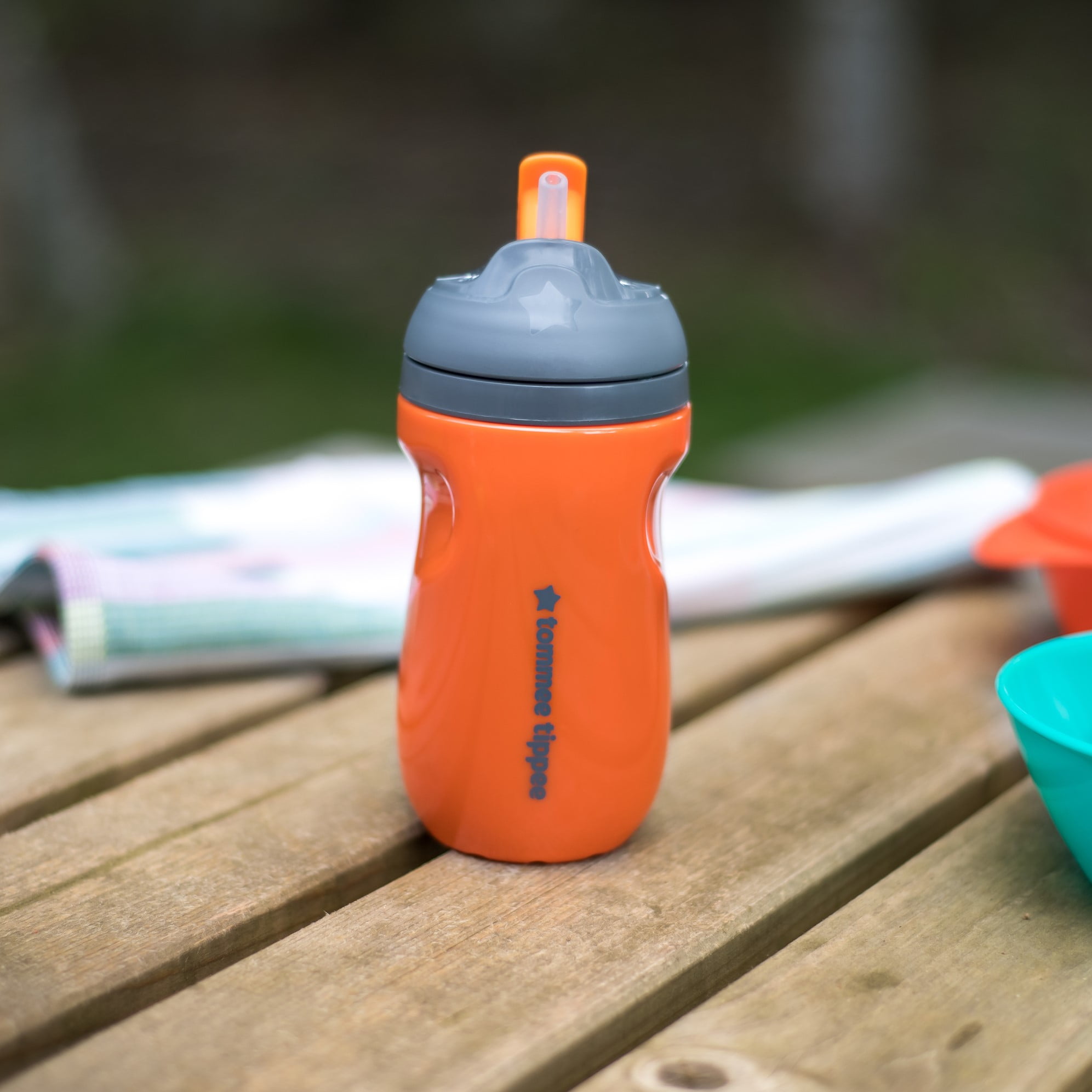 Tommee Tippee Insulated Toddler Straw Sippy Cup (9oz, 12+ Months, 1 Count) | Orange