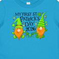 thumbnail image 4 of Inktastic My First St. Patrick's Day 2026 Gnomes Boys or Girls Baby T-Shirt, 4 of 5