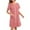 Red, variant on Sakmal Full Zip Moomoo Nightgowns Women with Pockets Pajama Dress Short Sleeve Red Plaid Nightgowns