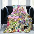 thumbnail image 7 of Adventure Time Bed Blanket Air Conditioner Quilt Ultra Soft Flannel Blanket All Season Fuzzy Blanket Reversible Fluffy Plush Blanket 80"X60", 7 of 7