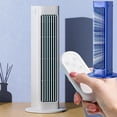 thumbnail image 6 of Portable Rechargeable Personal Air Cooler with Remote Control, 3 Wind Speeds Quiet Desktop Cooling Fan for Home Office , Portable Evaporative Air Cooling Fan(Blue, Plug-in model [ordinary model]), 6 of 6