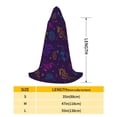 thumbnail image 2 of Honeii Colorful Snake Print Poncho Cape, Cloak Coat, Snuggly Hooded Wearable Blanket, Hooded Cape For Teenagers,Halloween Costumes-Medium, 2 of 7