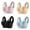 Beige, variant on 4PCS Minimizer Bras for Women Strapless Lace Tank Top Thin Side Fold Gather Adjustable Breathable Smooth Support Beige L