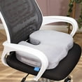 thumbnail image 5 of Comfty Orthopedic Seat Cushion for Comfort and Relief - Memory Foam Cushion for Back Pain, Spine Alignment and Sciatica Relief, Grey, 5 of 7