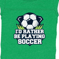 thumbnail image 4 of Inktastic I'd Rather Be Playing Soccer Boys or Girls Baby Bodysuit, 4 of 5