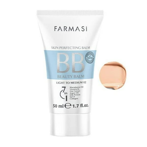 Bálsamo de belleza BB Cream Farmasi de cobertura total, 50 ml
