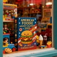 thumbnail image 2 of Stijggn 2025 American Foodie Advent Calendar Christmas Decorations 24-Day Christmas Countdown Box with Fast Food, 2D Flat Acrylic,Cute Burger Donut Taco Toys for K*ids & Food Lovers, 2 of 5