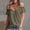 Army Green, variant on Womens Sexy Cold Shoulder Tops, Casual Off Shoulder Short Sleeve Open Shoulder Shirts