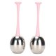 thumbnail image 2 of Globos De Hielo De Acero Inoxidable, Globos De Hielo Faciales El Diseño Ergonómico Elimina Las Líneas Finas Aspecto Redondo De 2 Piezas Para El Cuidado De La Piel Facial Para El ANGGREK Manija rosa, 2 of 8