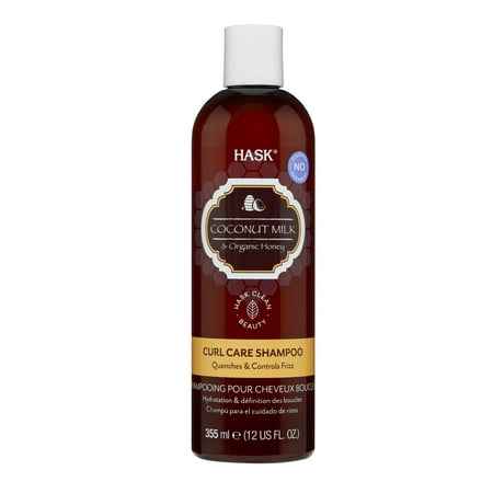 HASK Shampoo Sulfate Free Coconut Milk and Organic Honey, 12 fl oz
