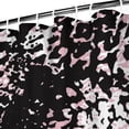 thumbnail image 3 of Black and Pink Of Leopard Print Shower Curtain 72"x72" ,Bathroom Decorative Shower Curtains Set with 12 Hooks,Modern Waterproof Washable Shower Curtain, 3 of 6