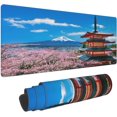 thumbnail image 1 of Cherry Blossom Mouse Pad XXL - Computer/Laptop Deskpad (31.5 x 11.8 Inches, 4MM Thick) Waterproof/Nonslip Base/Stitched Edges | Office/Gaming XL Mousepad XL Desk Pad, Full Desk Mousepad, 1 of 5