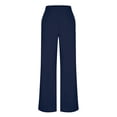 thumbnail image 3 of Betivan Women Summer 2 Piece Sets Square Neck Sleeveless Crop Tops Wide Leg Pants Matching Sets Travel Vacation Outfits, 3 of 9