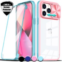 For Apple iPhone 14 Pro Max Case With Built In Screen Protector, Camera Lens Cover, Anti Yellow Clear 360 Degree Full-Body Protective Cover
