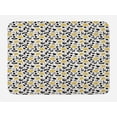 thumbnail image 1 of Acorn Bath Mat, Repeating Silhouettes Autumn Season Illustration on Off White Background, Plush Bathroom Decor Mat with Non Slip Backing, 29.5" X 17.5", Black White and Yellow, by Ambesonne, 1 of 2