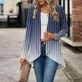 thumbnail image 5 of ShiShine Women’s 2025 Fall Fashion Stripe Cardigan Lightweight Soft Cardigan Long Sleeve Open Front Coat, 5 of 7