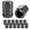 Gray, variant on Tire Valve Stem Caps, Aluminum Car Wheel Air Valve Covers, Motorcycle Tire Dust Caps Rubber Gasket Black
