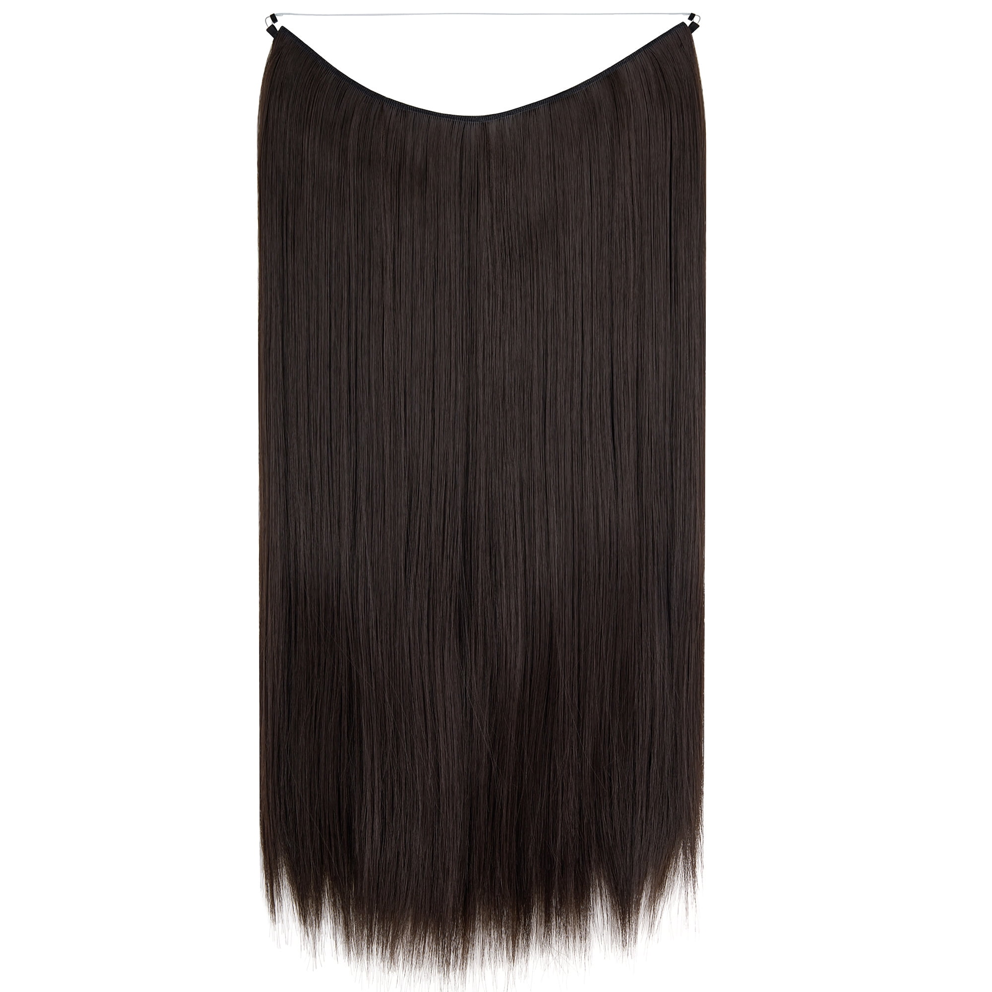 SHCKE Invisible Hair Extensions 22 Inch Invisible Wire Hair Extension