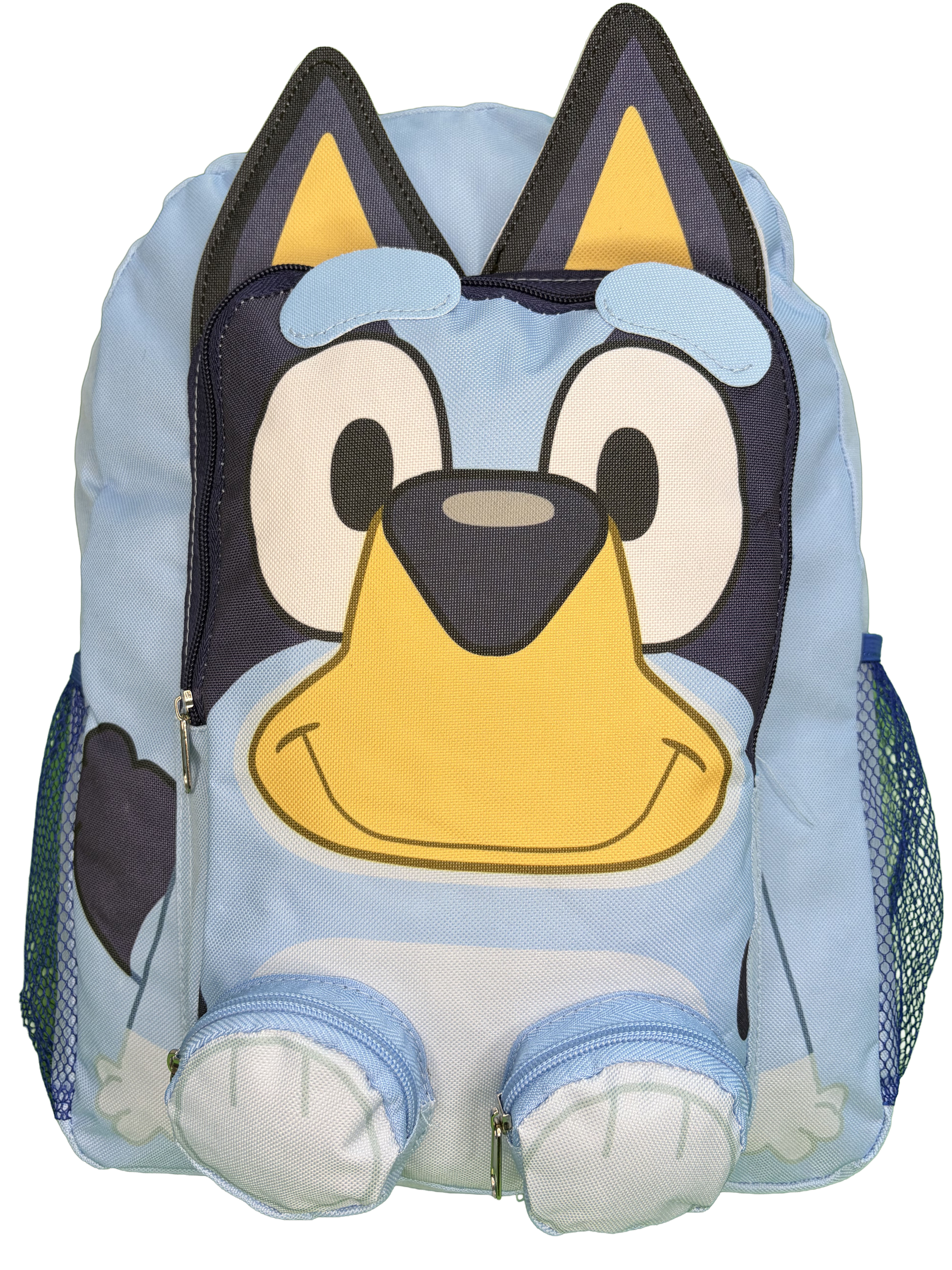 Mochila escolar 3D de Bluey de nylon azul de 16 pulgadas para niños y niñas de 3+ años 2