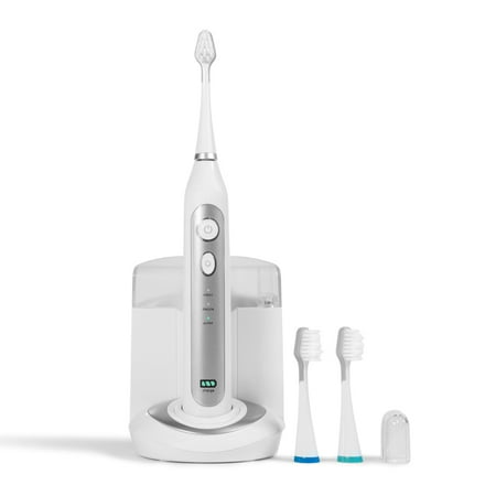 Elite Sonic Toothbrush with UV Sanitizing Charging Base - Platinum Edition - (Best Travel Sonic Toothbrush)